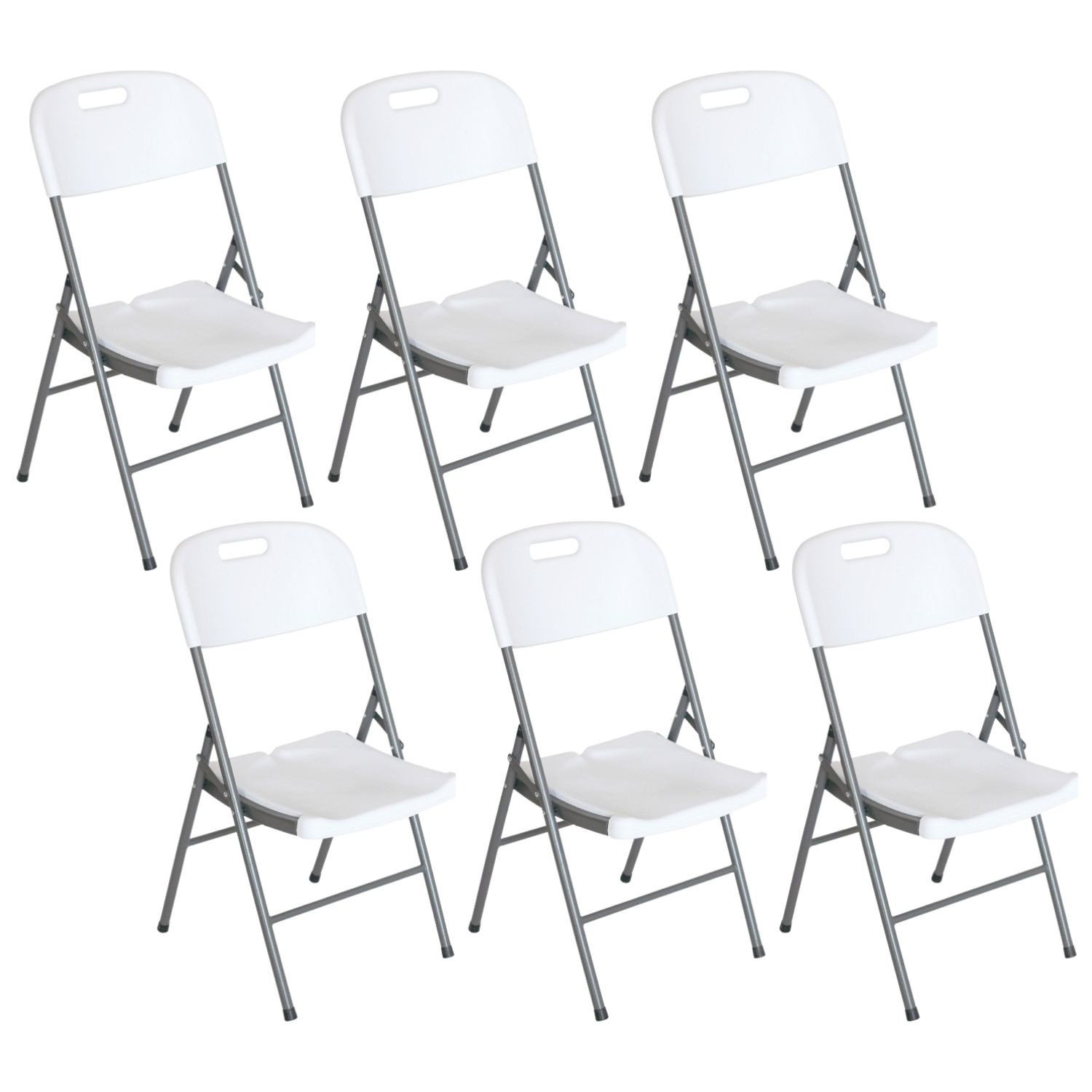 Pack 6 Sillas Plegables con Asa 47x58x87cm Thinia Home Sillas Plegables 1